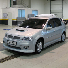 Накладки на фары (реснички) "Power DM 2" Renault Logan