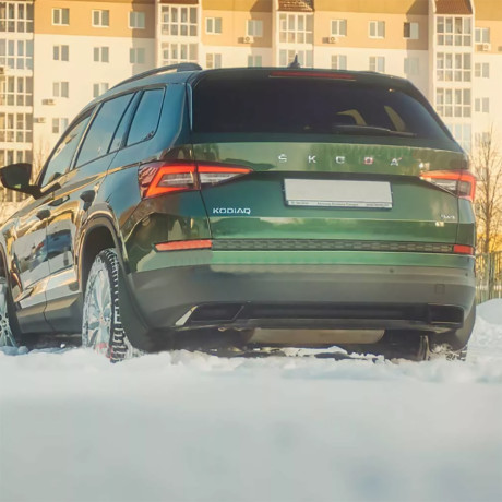 Имитация насадок глушителя под покраску для Skoda Kodiaq (2016-н.в.) купить недорого с доставкой в Калининград