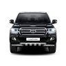 Защита переднего бампера двойная с зубьями d63/63мм (НПС) Toyota Land Cruiser 200 (2014-н.в.) купить недорого с доставкой в Калининград
