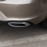 Имитация выхлопа SILVER (серебристый) для Volkswagen Polo Liftback (2020-2023) купить недорого с доставкой в Калининград