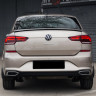 Имитация выхлопа SILVER (серебристый) для Volkswagen Polo Liftback (2020-2023) купить недорого с доставкой в Калининград