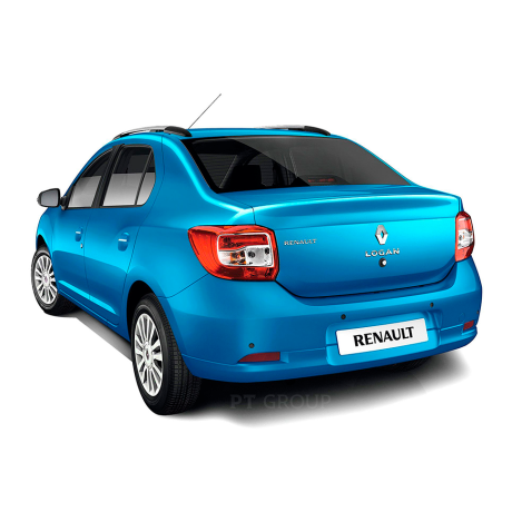Рейлинги (Серебристый Муар) "Комфорт" Renault Logan (2014-н.в.) купить недорого с доставкой в Калининград