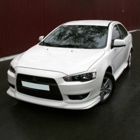Накладки на фары (реснички) "GT" для Mitsubishi Lancer X купить недорого с доставкой в Калининград