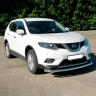 Защита переднего бампера одинарная d63мм (НПС) Nissan X-Trail (2015-н.в.) купить недорого с доставкой в Калининград